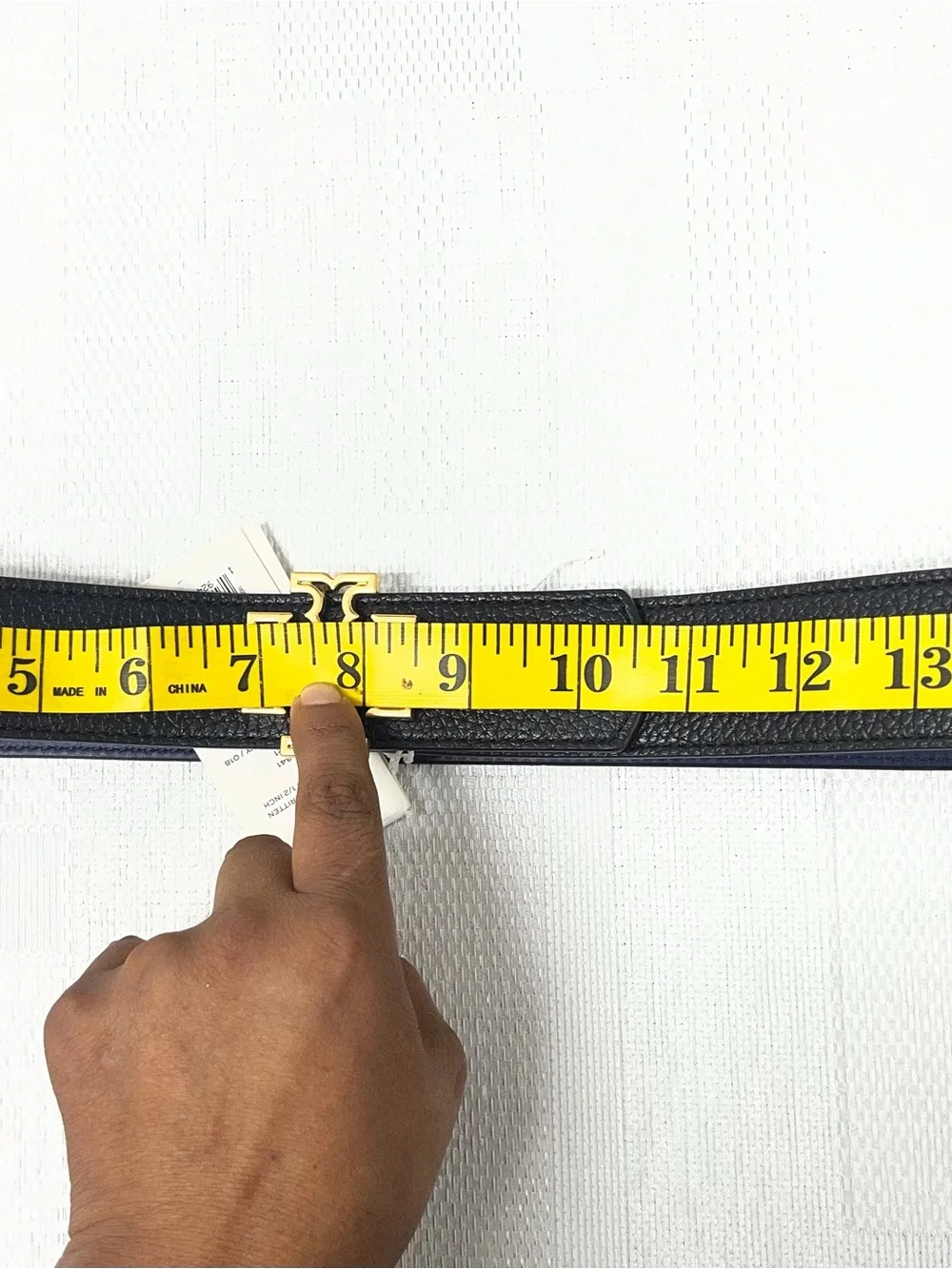 Tory Burch Reversible Britten Logo Belt 1.5